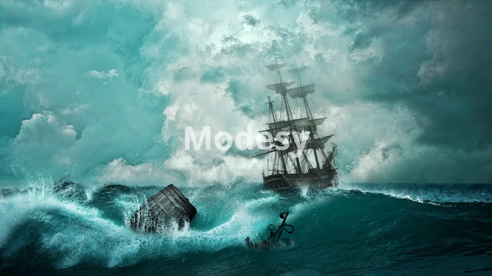 Ship illustration royalty free image